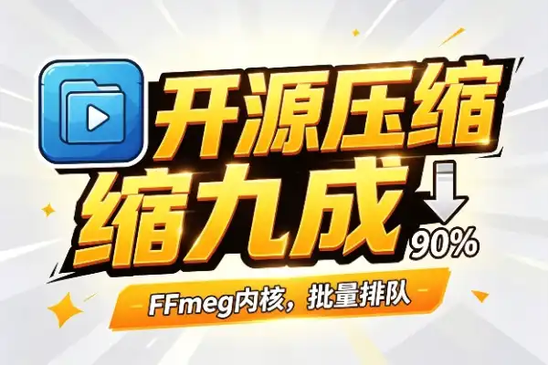 开源视频压缩神器,体积缩九成,画质还扛打