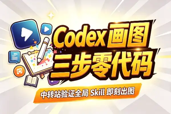Codex 画图配置精华版:中转站、能力验证与全局 Skill