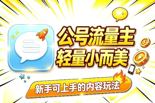 公众号流量主:小而美的轻量玩法