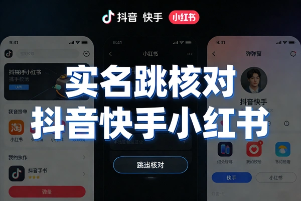 抖音快手小红书跳核对外来技术
