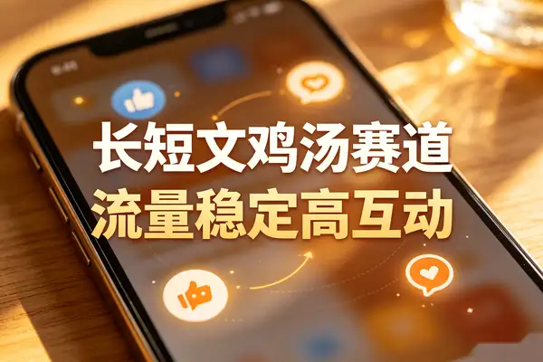 长短文鸡汤赛道流量稳定高互动