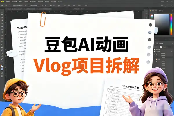 豆包AI动画Vlog项目拆解新手也能轻松涨粉