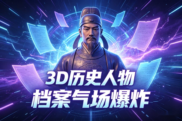 ChatGPT全新生成3D历史人物立像档案气场爆炸