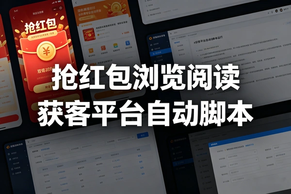 某推宝获客平台抢红包自动浏览阅读开红包