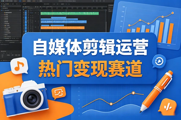 热门变现赛道自媒体文案剪辑运营
