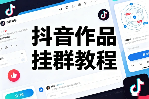 抖音作品挂群教程