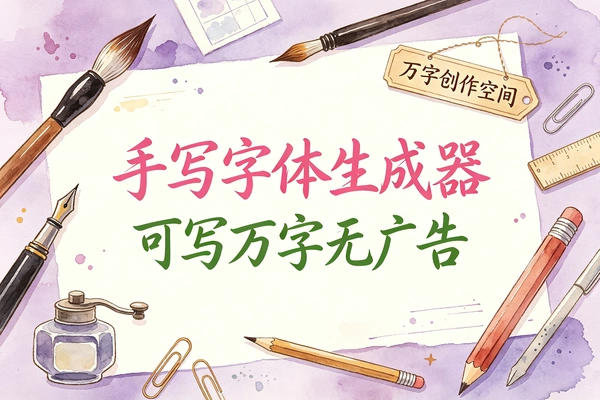 超真实手写字体生成器一次可写万字无广告