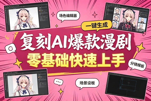 复刻AI九宫格爆款短片漫剧零基础也能快速上手