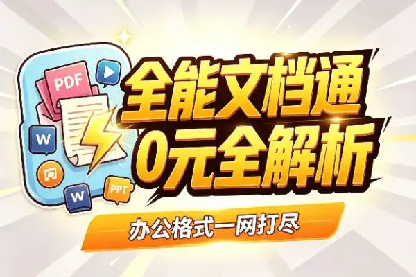 免费全能文档解析神器，办公格式一网打尽