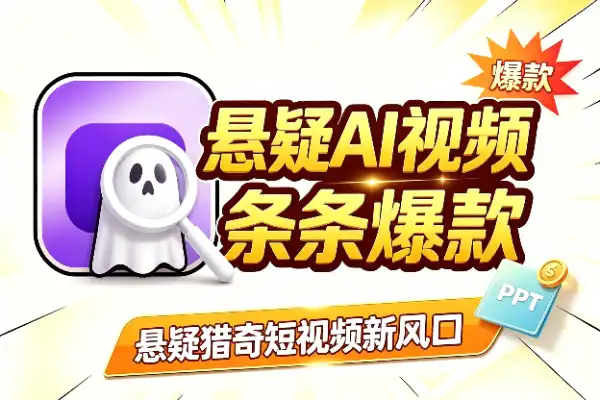 悬疑猎奇AI视频，新风口起号条条爆